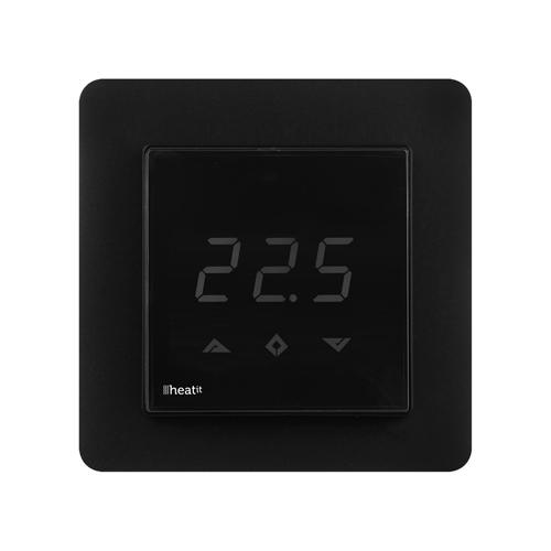 Heatit Wandthermostaat Zwart Z-Wave Plus Z-Trm3